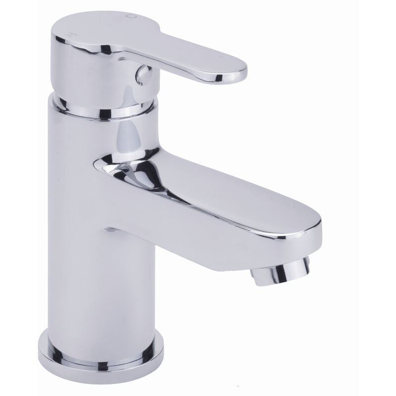 Sagittarius Plaza Mono Basin Mixer Tap with Sprung Waste - Chrome