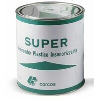 Super antirombo vernice per sottoscocca lt 25 plastico insonorizzante corcos