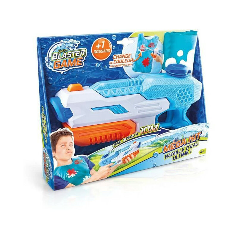 Super Blaster Game - Compact Kit 1 pistolet a eau et 1 dossard - Canal Toys