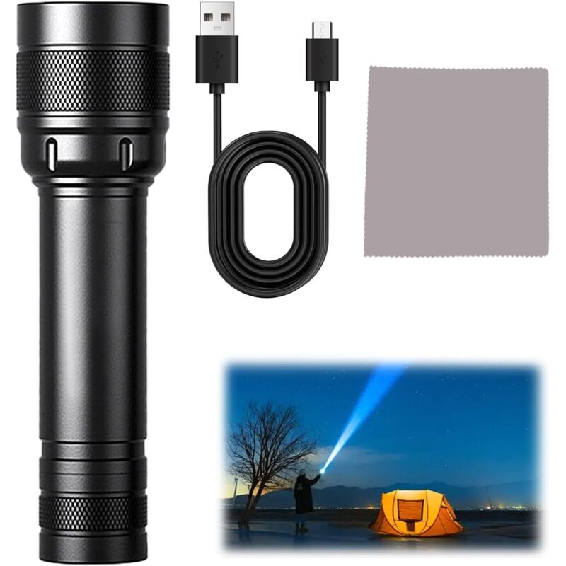 Image of Super Bright Rechargeable LED Torch, 3500&hellip;