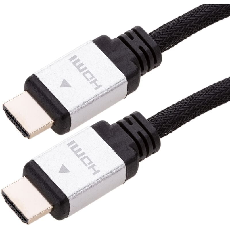 Cablemarkt - Super câble de 20 m de long avec connexion tressée hdmi-a mâle vers hdmi-a mâle