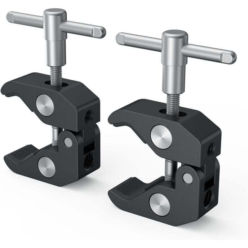 Super Clamp Pack de 2 pour Jambes de Trépieds, Moniteur de la Camera, la Lumière LED