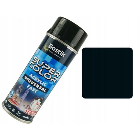 Super Color Universal-Sprühfarbe 400 ml, Schwarz glänzend