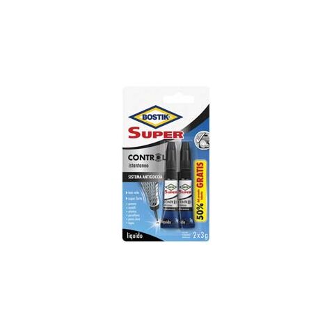 SUPER CONTROL COLLA ISTANTANEA 2X3 GR.- - 2 x gr.3 - 24 blister BOSTIK