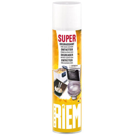 Super Degraissant Graisses Et Huiles Brûlées Aerosol 400 Ml - Riem