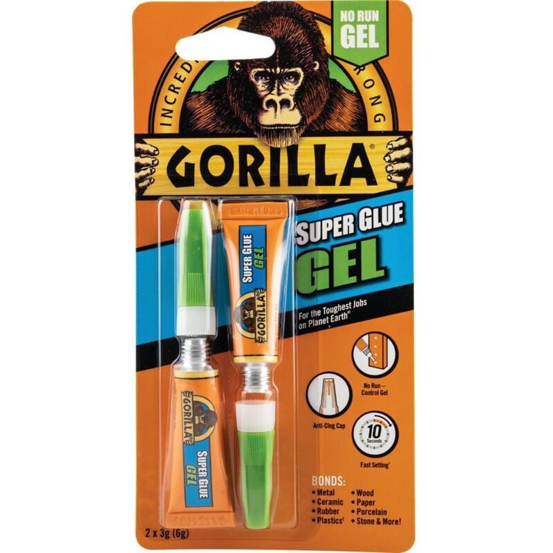 TBC - Gorilla Super Glue Gel 3g (2) GRGSGG23