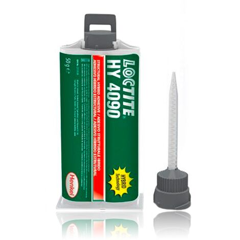 Super Glue Loctite Gel Blanc, jaune, Cartouche double, 50 ml, Loctite HY 4090 ( Prix pour 1 )