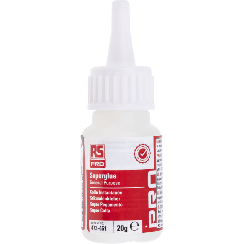 Super Glue Rs Pro Liquide Transparent, Bouteille, 20 g ( Prix pour 1 )