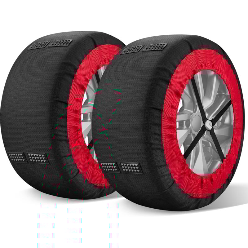 SUPER GRIP SNOW SOCKS Chaussette neige Textile Homologué EN 16662-1 - Deux chaînes à neige pneu voiture(S)