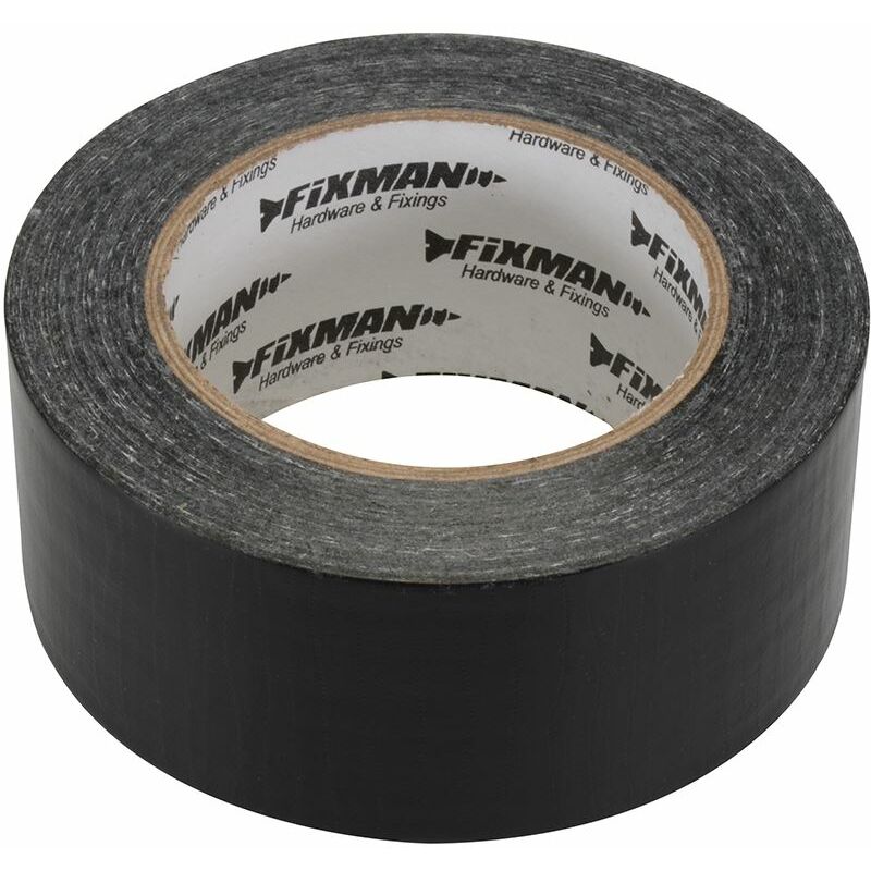 Super Heavy Duty Duct Tape - 50mm x 50m Black - Fixman