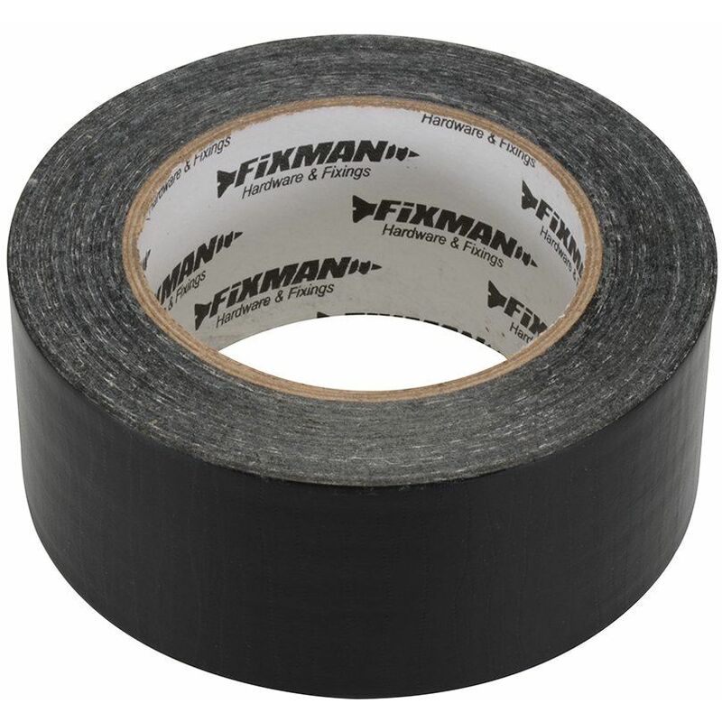 Super Heavy Duty Duct Tape 50mm x 50m Black 190160 - Fixman