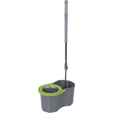 SUPER MOP ROTANTE GRIGIO BORDO VERDE