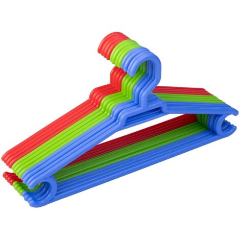 Super percha de plastico multi color pack de 12 uds 42x0,80x21h cm