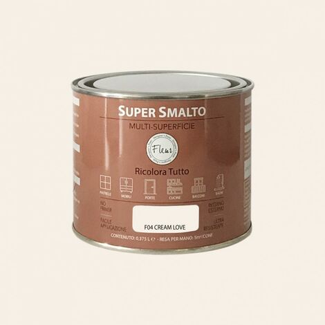 SUPER SMALTO MULTI-SUPERFICIE FLEUR 375ML F04 CREAM LOVE