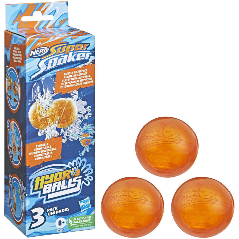 Hasbro - Nerf Super Soaker Hydro Balls Pack De 3