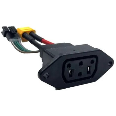 Super Soco Lithium-Akku-Ladebuchse, Vierkantstiftstecker-A
