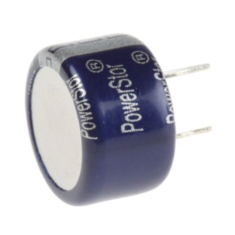 Supercondensateur, 0.33F, 5.5V c.c., Traversant, 13.5 x 8.3mm, pas de 5mm, -40 °C  +85 °C. ( Prix pour 1 )