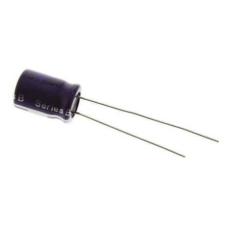 Supercondensateur, 1F, 2.5V c.c., Traversant, 8.5 (Dia.) x 13.5mm, pas de 3.5mm, -25 °C +70 °C. ( Prix pour 1 )