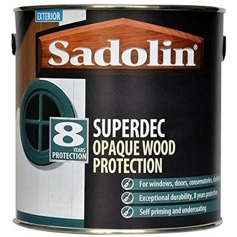 Superdec Opaque Wood Protection Black Gloss 1 litre SAD5028853
