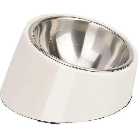 Superdesign schräger, auslaufsicherer Napf für Hunde und Katzen, 15 cm Durchmesser, geeignet für Bulldoggen. Rutschfest und auslaufsicher für einfaches Fressen. Fassungsvermögen: 0,5 Tassen (ca. 120 m
