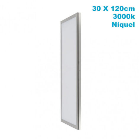 Superf. Paneel 72w 3000k satiniert nickel 30x120x2,3 5760lm tolstoi