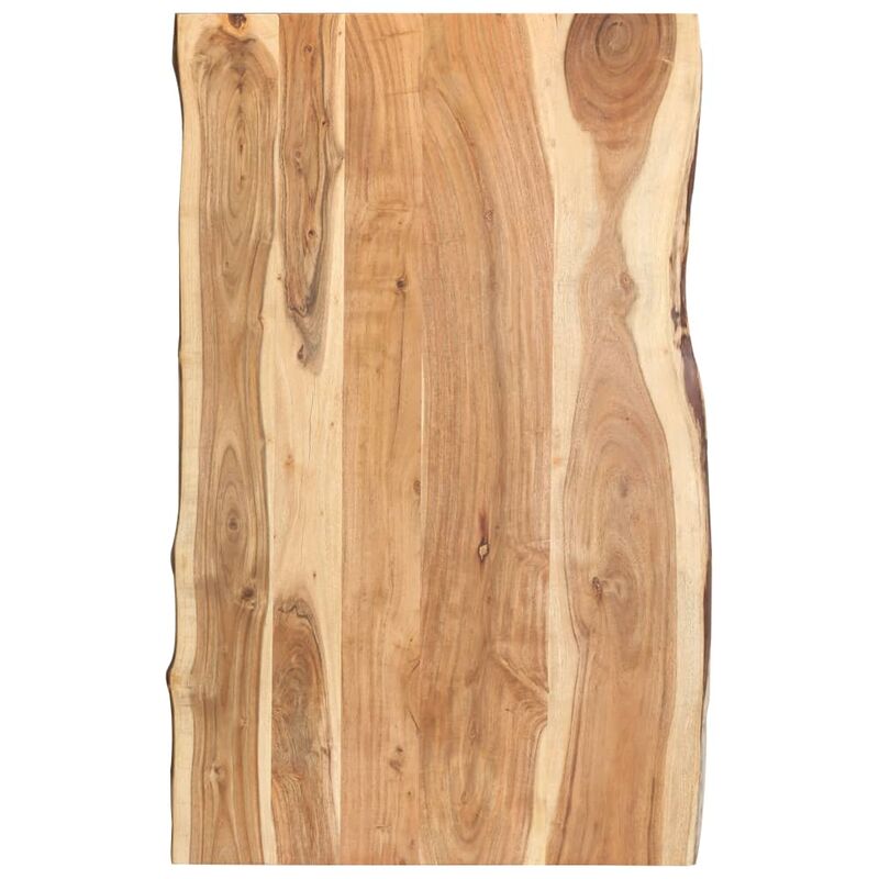 

Superficie de mesa de madera maciza de acacia 100x60x3,8 cm - Marrón