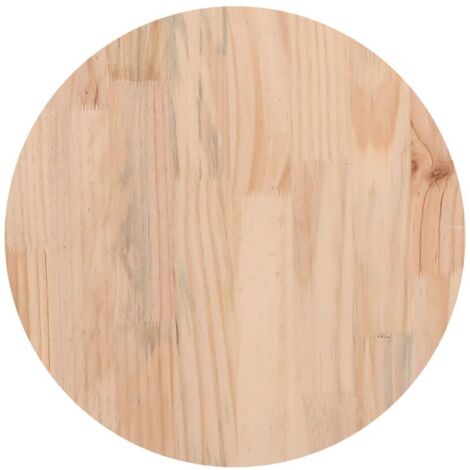 Superficie de mesa madera maciza de pino Ø40x2,5 cm