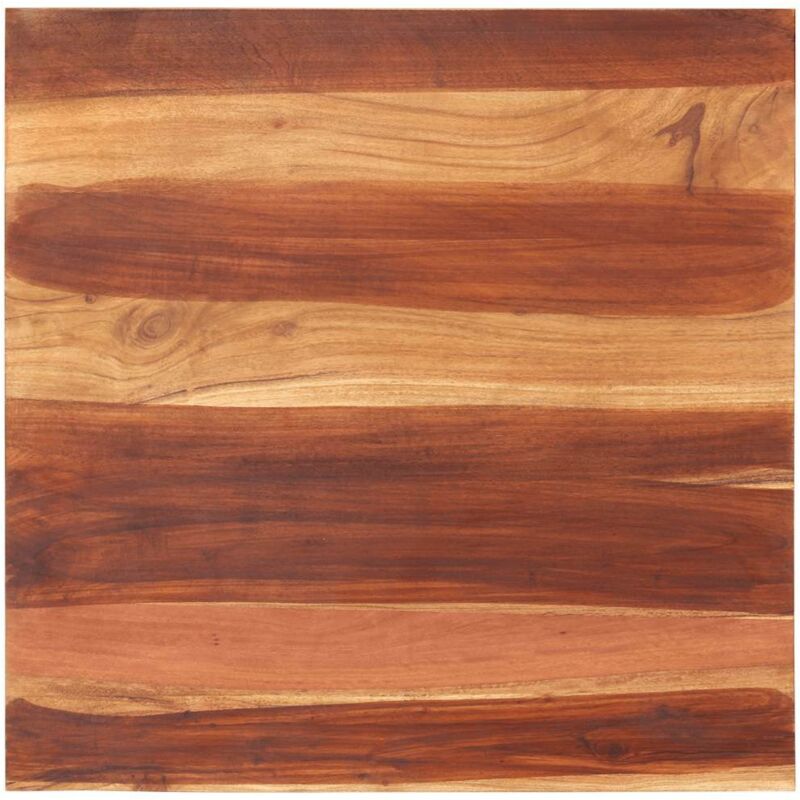 

vidaXL Superficie de Mesa Madera Maciza de Sheesham 25-27 mm 70x70 cm - Marrón
