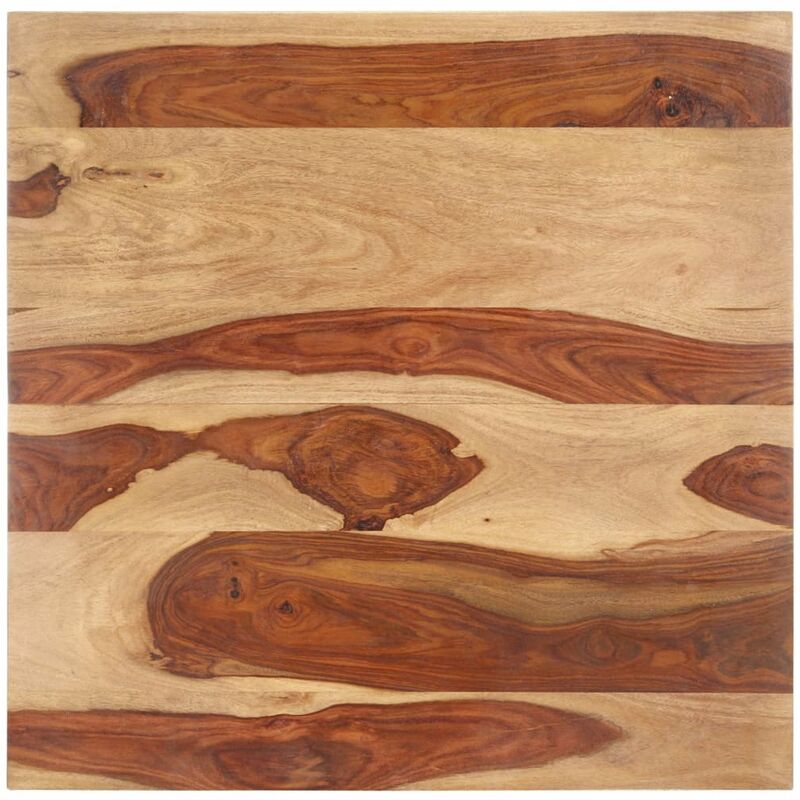 

Superficie de mesa madera maciza de sheesham 25-27 mm 60x60 cm