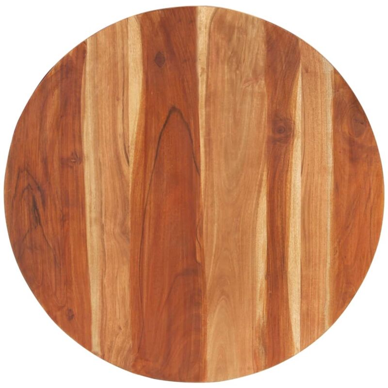 

vidaXL de mesa redonda madera maciza Superficie sheesham 15-16 mm 80cm - Marrón