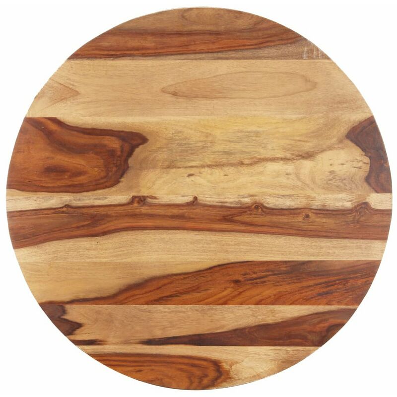 

Superficie de mesa redonda madera maciza sheesham 15-16 mm 50cm
