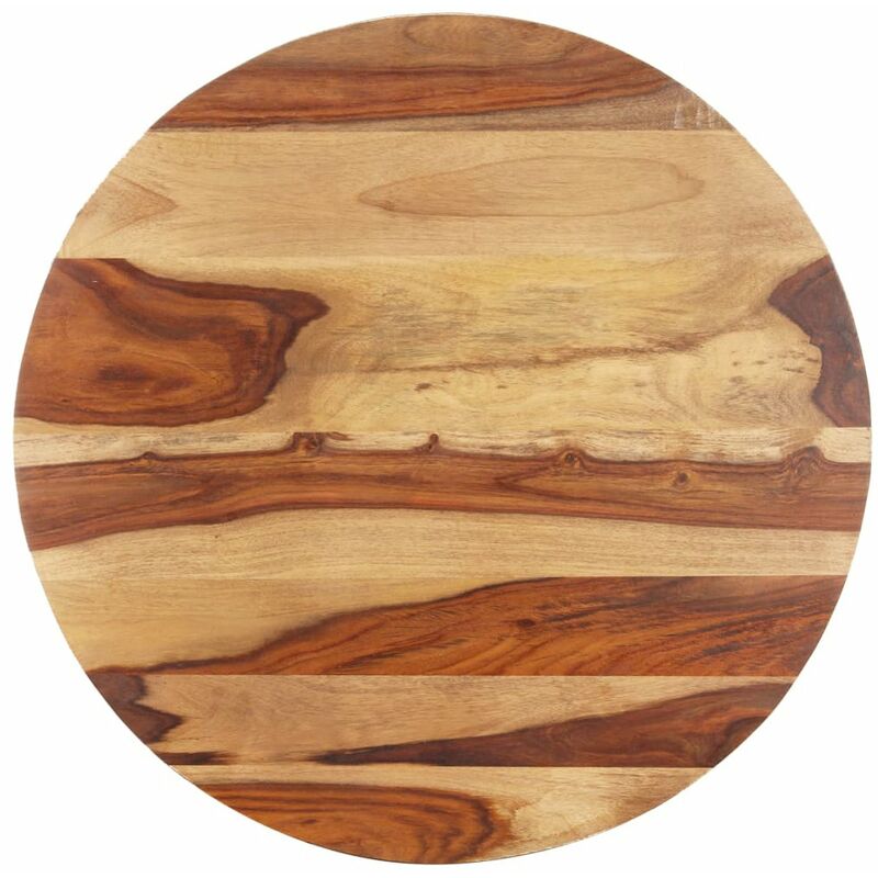 

Superficie de mesa redonda madera maciza sheesham 25-27 mm 40cm