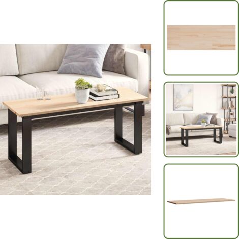 Superficie de mesa - vidaXL Tablero de mesa rectangular madera maciza pino 110x40x1,7 cm - Mesa rústica