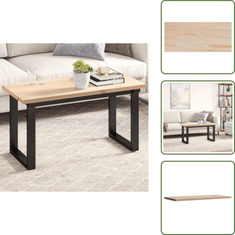 Superficie de mesa - vidaXL Tablero de mesa rectangular madera maciza pino 90x40x2,5 cm - Mesa de madera