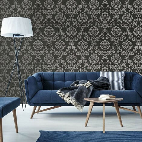 Black Grey Stripe Curve Wallpaper 3D Non-Woven Living Room Background Wall  Paper | eBay