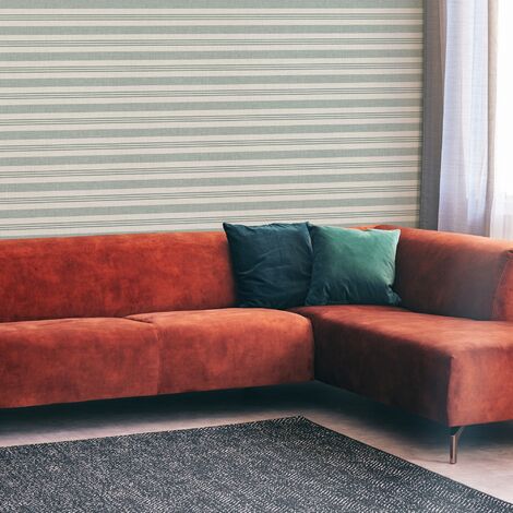 SUPERFRESCO EASY Superfresco Duck Egg Glitter Stripe Wallpaper (Was £17)