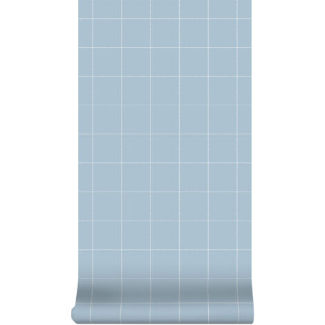 Superfresco Easy Blau Kariert Vliestapete 10mx52cm