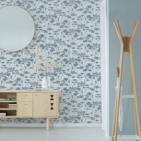 Superfresco Easy Blue/Grey Meadow Silhouette Wallpaper (Was £16)