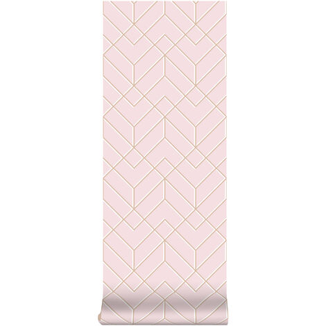 Superfresco Easy - Losanges filaires - Pink - 10m x 52cm