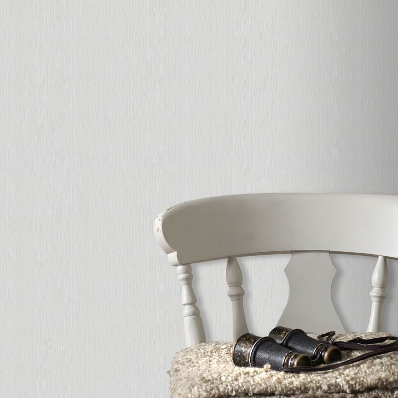 Papier Peint Intissé à peindre Lin 1005 x 52cm Crème