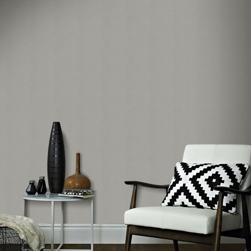 Papier peint intissé Uni Neutre 1000 x 53cm Gris