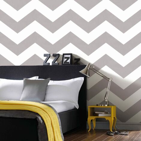 Superfresco Easy Paste the wall Chef Geometric Grey Wallpaper (Was £17)