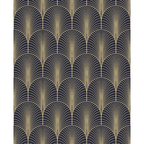 Superfresco Easy - Tapete - Josephine - Blau/Gold - 10mx52cm