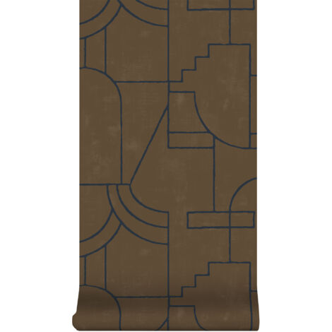 Superfresco Easy Vigo Brun Blau Vliestapete 10mx52cm