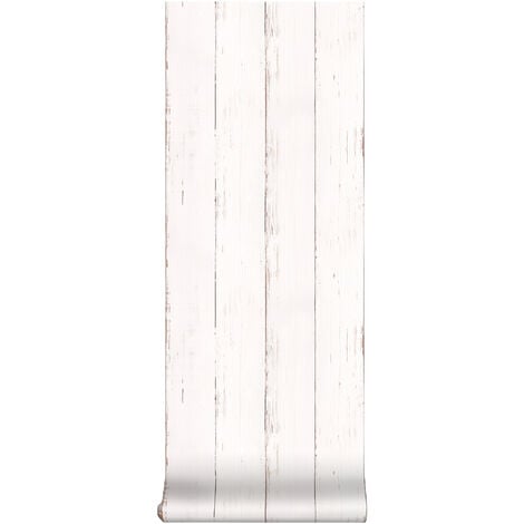Superfresco Easy - Vliestapete - Holz - Weiß - 10m x 52cm