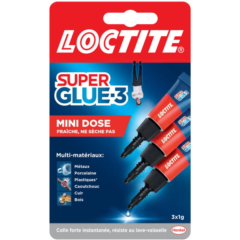 Loctite - SUPERGLUE-3 mini dose blister 3X1GR 2624774