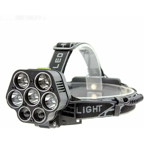 Superhelle Stirnlampe, leistungsstarke 3000 lm, wasserdicht, per USB wiederaufladbar, 18650, Stirnlampe, Camping-Angellaterne für Outdoor-Camping, Angeln, Wandern
