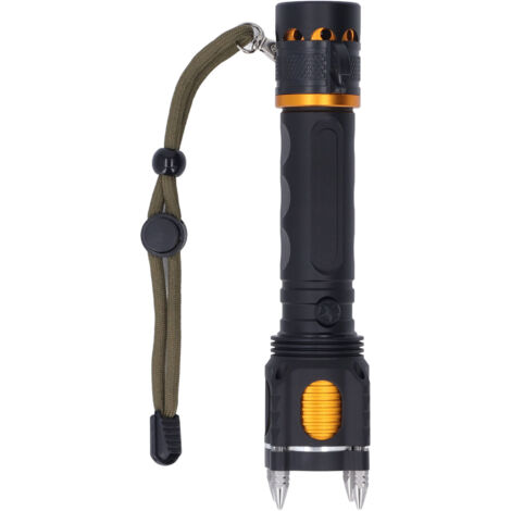 Superhelle, wiederaufladbare LED-Taschenlampe für Camping, Wandern, Notfälle, Selbstverteidigung und Outdoor-Aktivitäten