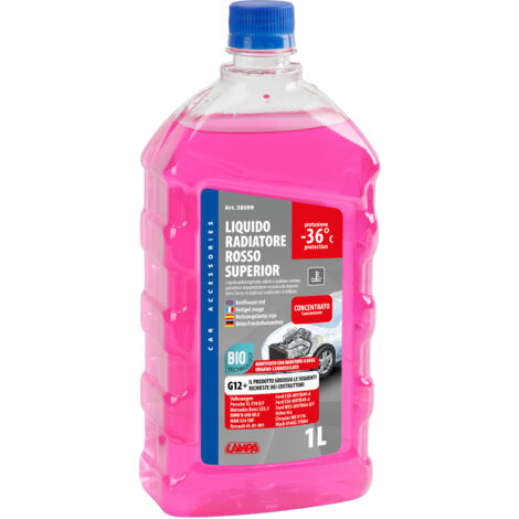 Superior-Rosso G12+, liquido radiatore - (-36°C/+108°C) - 1 L
