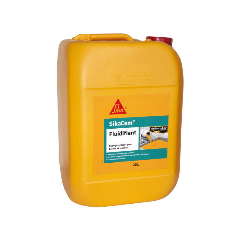 Superlastifiant haut réducteur d'eau Sika Sika Cem Fluidifiant - 20L